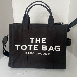 Marc Jacobs Black Canvas Tote Bag